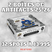 Break #ART023 - 2 Boîtes de Artifacts 25-26 - ÉQUIPES ALÉATOIRES - 32 Spots
