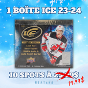 Break #ICE075 - 1 BOÎTE HOBBY ICE 23-24 - ÉQUIPES ALÉATOIRES - 10 SPOTS