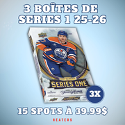 Break #S1027 - 3 BOÎTES HOBBY SERIES 1 25-26 - ÉQUIPES ALÉATOIRES - 15 SPOTS