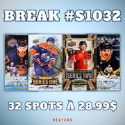 Break #S1032 - 1 BOÎTE HOBBY SERIES 1 25-26 + 1 SERIES 1 24-25 + 1 SERIES 2 24-25 + 1 SERIES 2 23-24 - ÉQUIPES ALÉATOIRES - 32 SPOTS